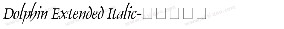 Dolphin Extended Italic字体转换